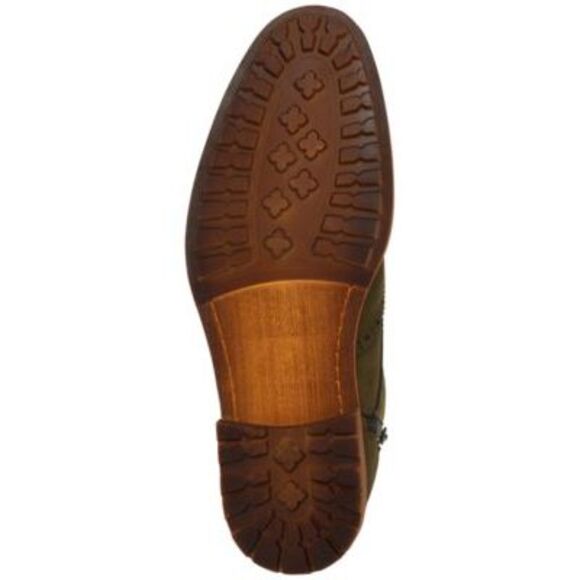 MADDEN Mens Olive Green Brogue Front Heel Remppr Wingtip Boots Shoes 7 M - Picture 4 of 4